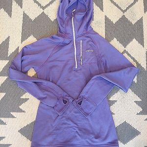 Patagonia purple womens R1 hoodie